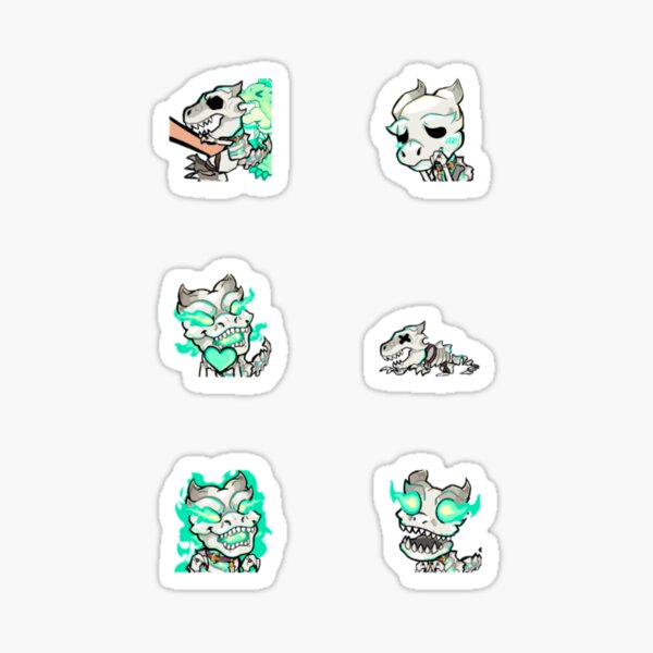 Item preview, Conjunto de emojis de dinosaurio diablo de Marvel Rivals designed and sold by Applesaucemeow-.