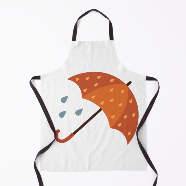 Item preview, Orange Rainy Umbrella Illustration designed and sold by BetweenForms.
