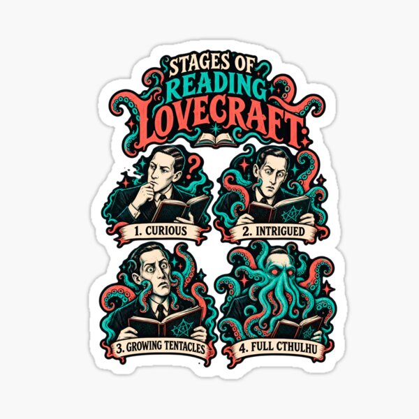 Artikelvorschau, H. P. Lovecraft: Vier Lesestufen entworfen und verkauft von Fenay Designs.