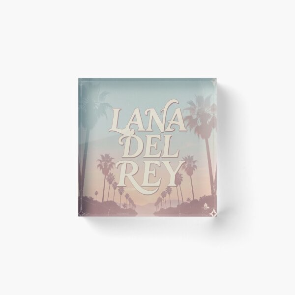 Item preview, Cuadro decorativo de Lana Del Rey con palmeras al atardecer de estilo retro designed and sold by jjagani.