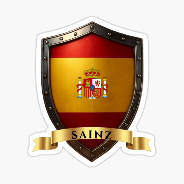 Artikelvorschau, Sainz Spanisches Erbe Wappenschild entworfen und verkauft von Highlandkings.