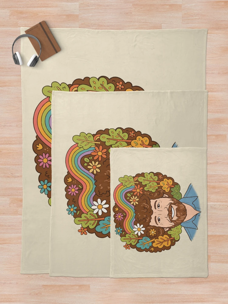 Thumbnail 5 of 6, Throw Blanket, Bob Ross. designed and sold by EunsooLee.