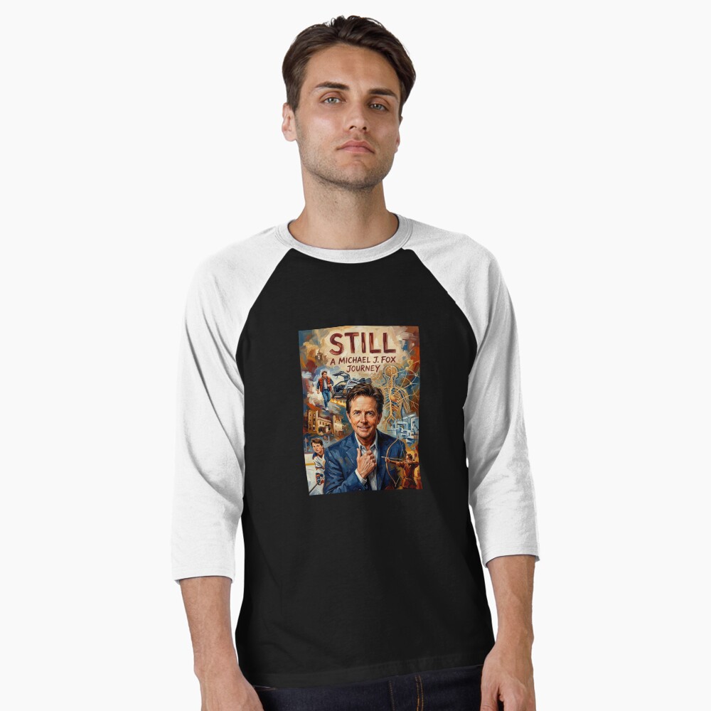 Aperçu de l'œuvre T-shirt baseball manches ¾ créée et vendue par Art's Diner.