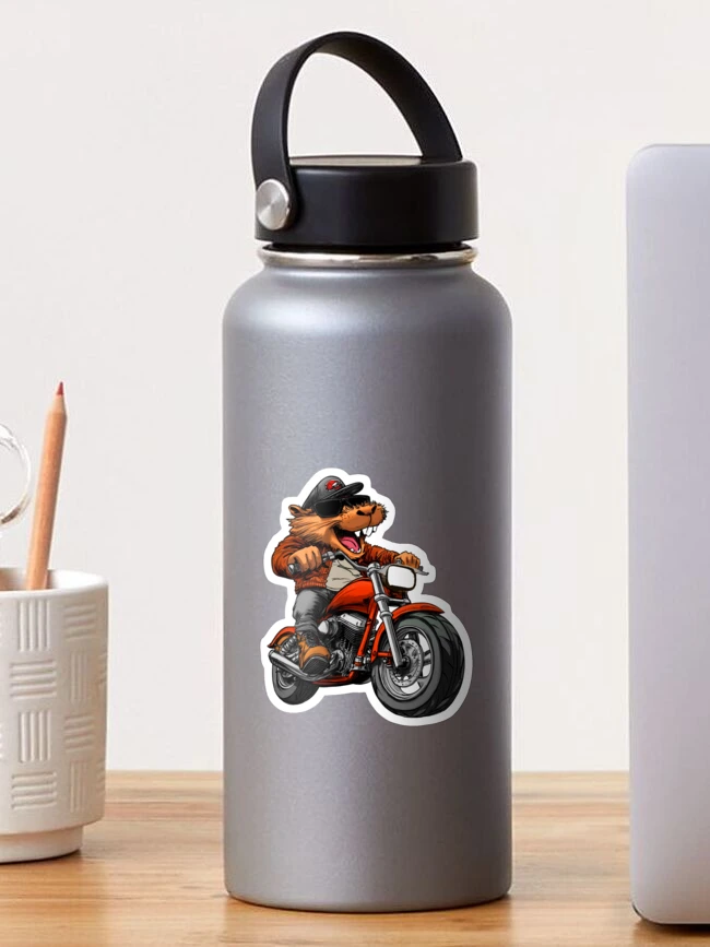 Thumbnail 1 of 3, Sticker, Biber motorcycle designed and sold by Soulskier.