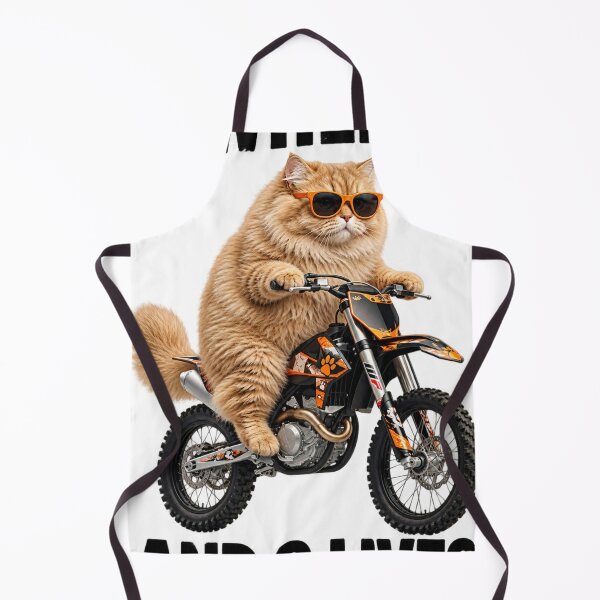 Item preview, Funny Dirt Bike Cat designed and sold by LavIsInTheAir.