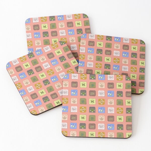 Item preview, Vintage Tea Tags Pattern Chamomile Oolong Mint designed and sold by LaPolilladPapel.