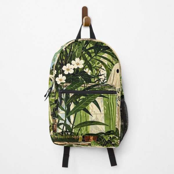 Item preview, Whimsical Ghosts in a Lush Greenhouse Garden designed and sold by AbstractAuraArt.