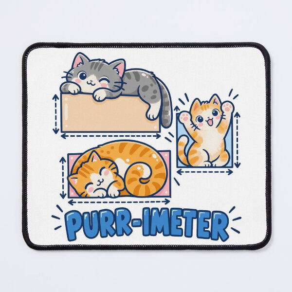 Item preview, Purr-imeter Maths Cat Pun designed and sold by FloraPlantTees.