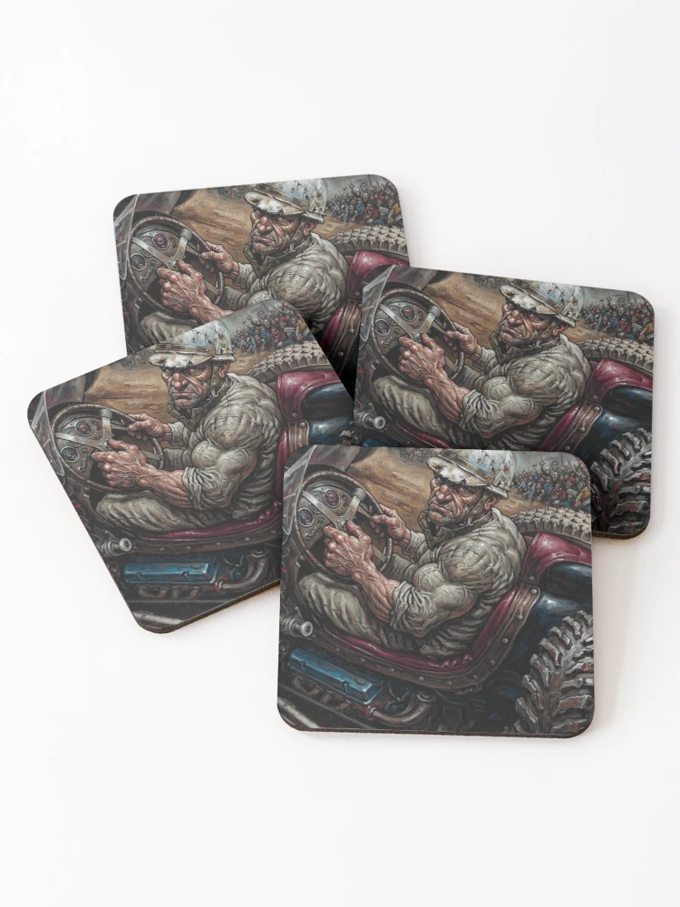 Thumbnail 1 of 5, Coasters (Set of 4), Hot Seat designed and sold by LiquidJam.