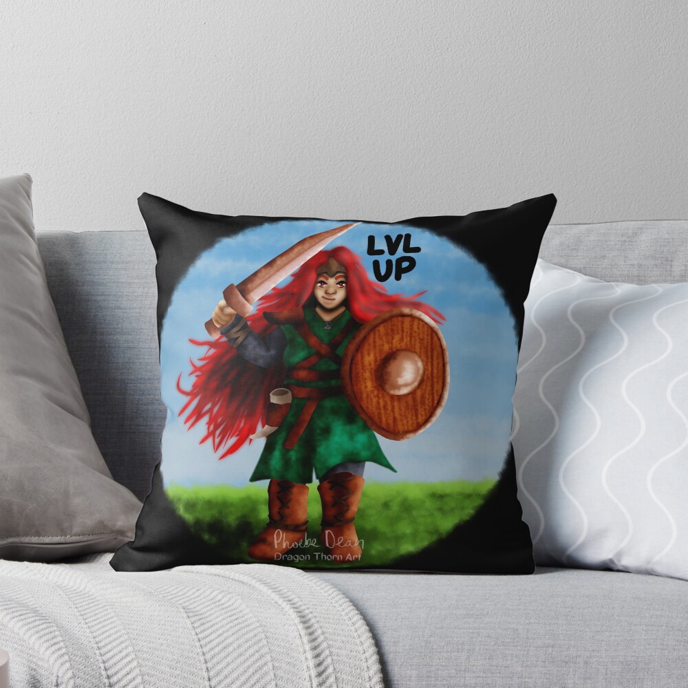 Item preview, Throw Pillow designed and sold by dragonthorn-art.