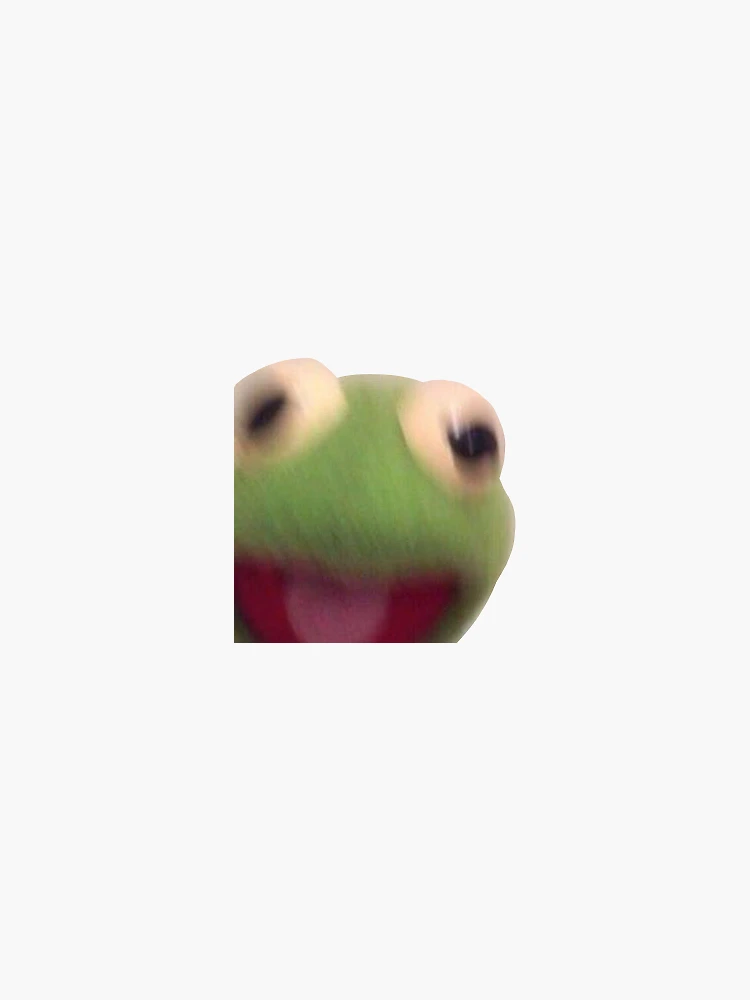 Imagen 3 de 3, Pegatina con la obra kermit scream, diseñada y vendida por pinkkoiboy.