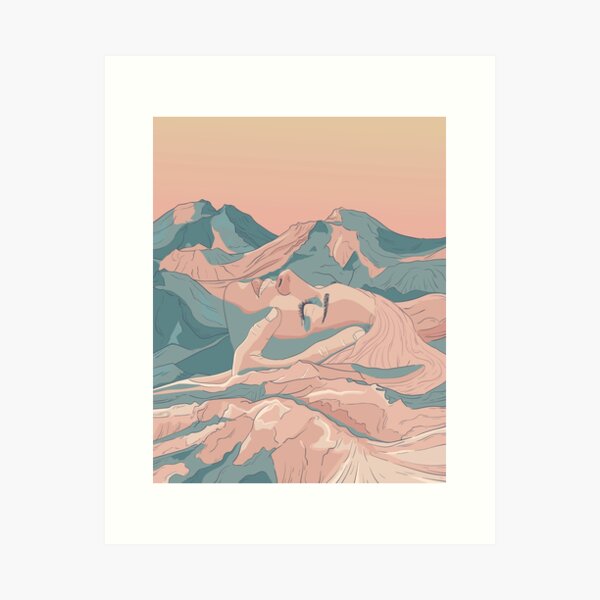 Item preview, I Saw Her Face In The Mountains designed and sold by Amanda Iglesias.