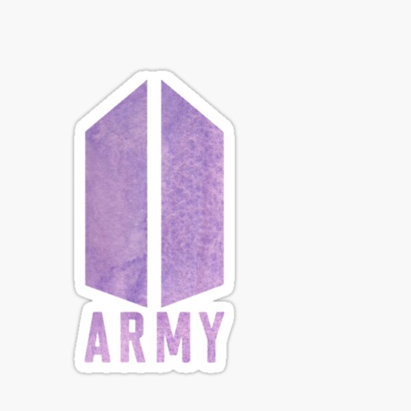 Item preview, PURPURA BTS ARMY LOGO STICKER designed and sold by manzae.