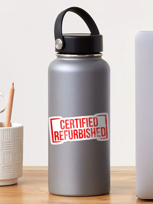 Thumbnail 1 of 3, Sticker, Certified Refurbished Stamp designed and sold by wrestletoys.