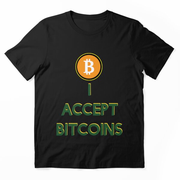 Aperçu de l'œuvre J'ACCEPTE BITCOINS - CRYPTOCURRENCY GEEK créée et vendue par ViVedX.