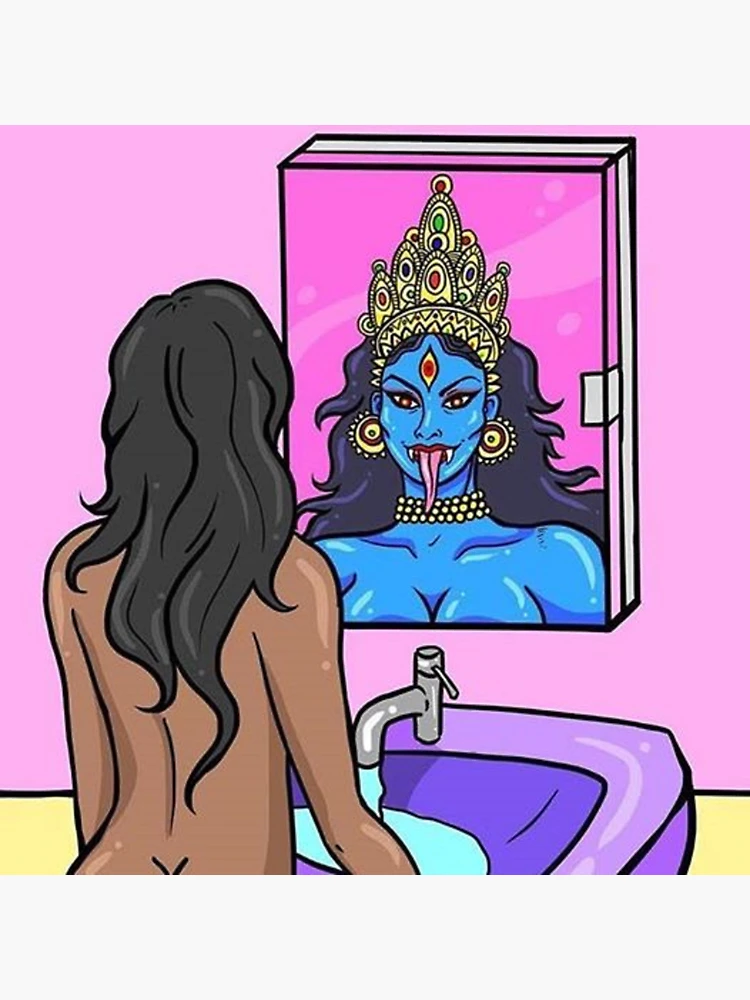 Aperçu 3 sur 3. Sticker avec l'œuvre Kali Reflection créée et vendue par Javi Martinez.