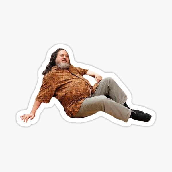 Aperçu de l'œuvre Richard Stallman Laying créée et vendue par Escape Planet Zed.