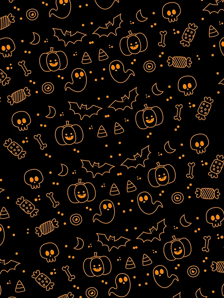 Thumbnail 3 of 3, Scarf, Halloween Pattern designed and sold by Troy Green.