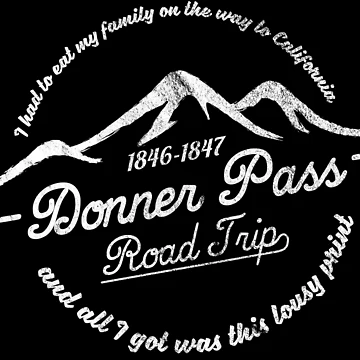 Artwork thumbnail, Donner Pass road trip (white) by wolfszeit