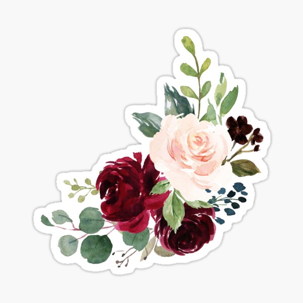 Item preview, Ramo floral rosa burdeos designed and sold by junkydotcom.