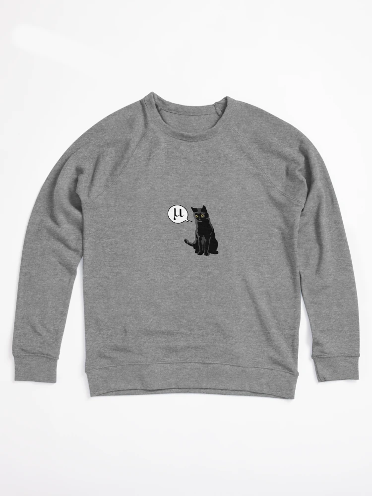 Thumbnail 1 von 6, Leichter Pullover, Physik Schwarze Katze Mu Meow designt und verkauft von hennejac.