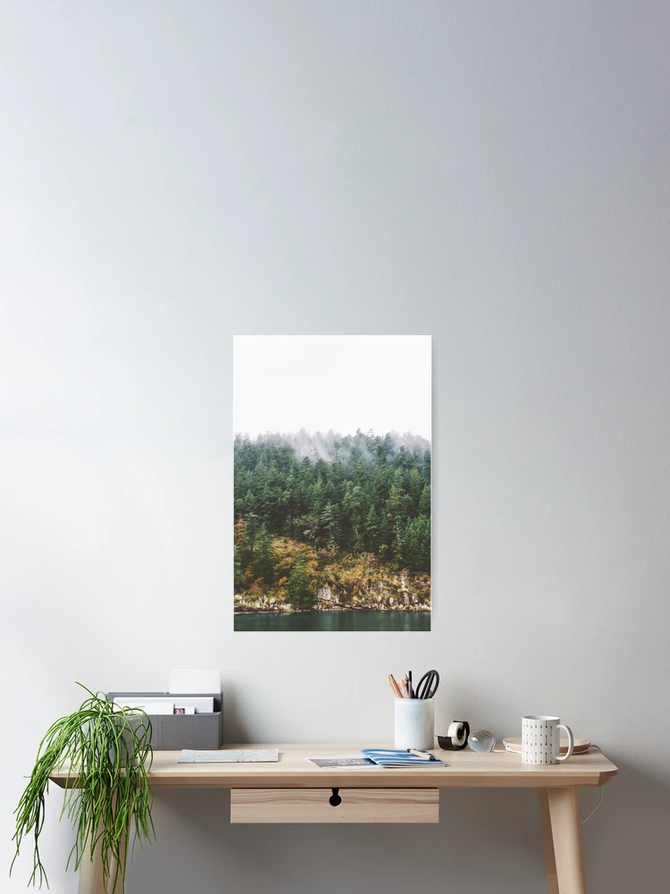 Thumbnail 2 of 3, Poster, Foggy Vancouver Island designed and sold by admkng.