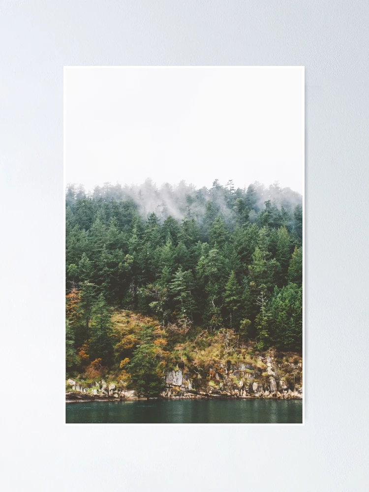 Thumbnail 1 of 3, Poster, Foggy Vancouver Island designed and sold by admkng.