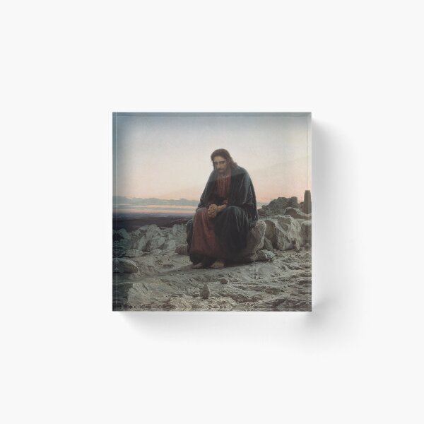Aperçu de l'œuvre Le Christ dans le désert - Ivan Kramskoi créée et vendue par CJET.