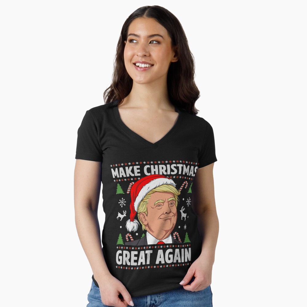 Aperçu de l'œuvre T-shirt moulant col V créée et vendue par LiqueGifts.
