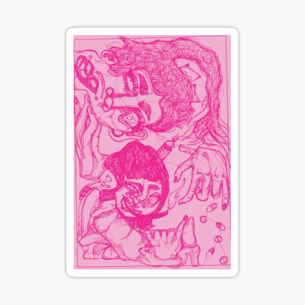 Artikelvorschau, Trippy Pink entworfen und verkauft von georgiehingsart.