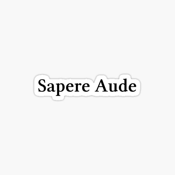 Aperçu de l'œuvre Sapere Aude créée et vendue par fanscinated.