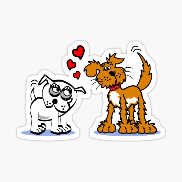 Aperçu de l'œuvre Chiot aime coeurs de chiens mignons créée et vendue par headpossum.