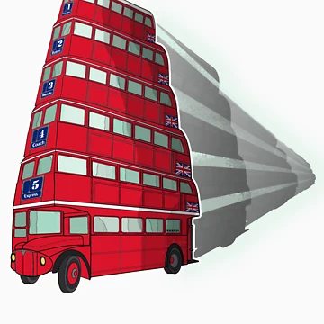 Artwork thumbnail, double decker bus by Malkman