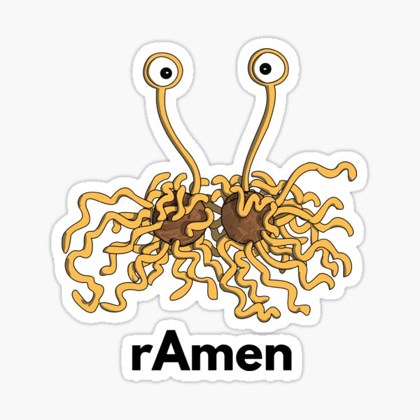 Artikelvorschau, Flying Spagetti Monster Pastafarianism Skeptischer Atheist entworfen und verkauft von alltheprints.