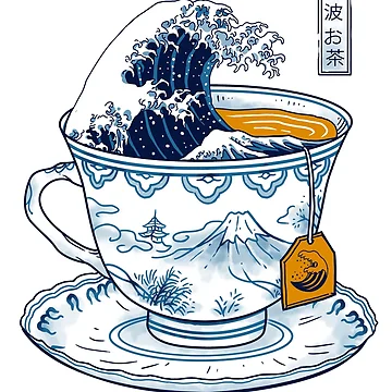 Vorschaubild zum Design Der große Kanagawa-Tee von vincenttrinidad