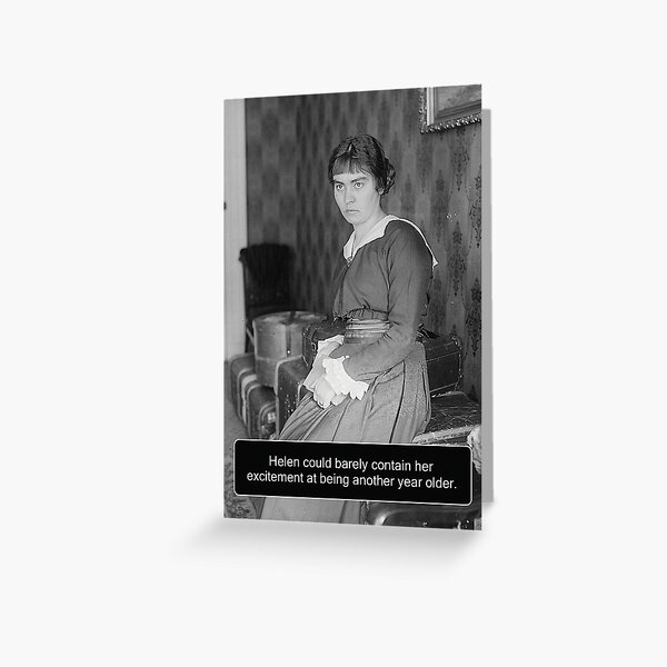 Aperçu de l'œuvre Anniversaire Joy Vintage Humour créée et vendue par RudePlanet.