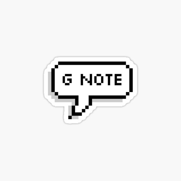 Aperçu de l'œuvre Bulle de pixels G Note créée et vendue par sitswithcats.