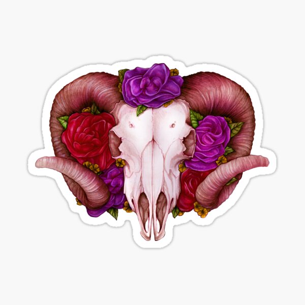 Aperçu de l'œuvre Ram Skull créée et vendue par E Moss.