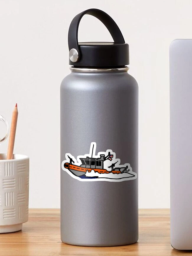 Thumbnail 1 of 3, Sticker, USCG Defender Class Response Boat designed and sold by AlwaysReadyCltv.