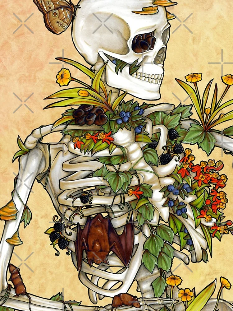 Imagen 4 de 4, Funda de iPhone con la obra Huesos y botánica, diseñada y vendida por E Moss.