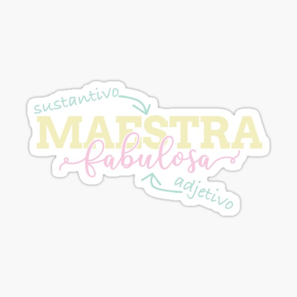 Item preview, Maestra Fabulosa - Gramática española divertida (sustantivo y adjetivo) designed and sold by ShikitaMakes.