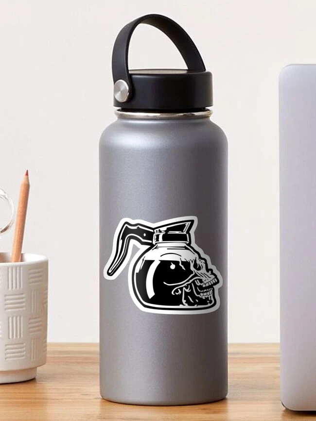 Imagen 1 de 3, Pegatina con la obra Calavera de cafe, diseñada y vendida por EvanTapper.