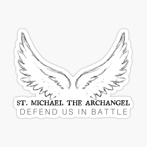 Artikelvorschau, Der heilige Erzengel Michael entworfen und verkauft von No Little Things.
