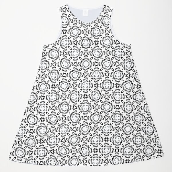 Item preview, Cerámica islámica - Patrón de líneas geométricas (blanco y negro) designed and sold by Mario Patterns.