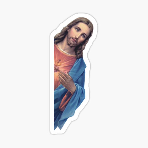Artikelvorschau, Jesus beobachtet dich! Lustiges Meme entworfen und verkauft von Jamrock Design.