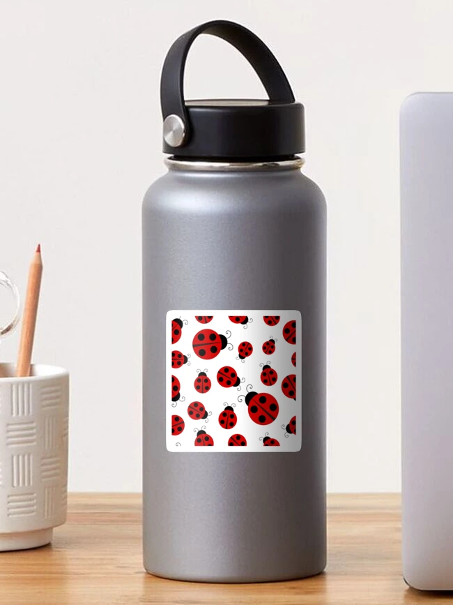 Thumbnail 1 of 3, Sticker, Ladybug Pattern Print designed and sold by BigAl3D.