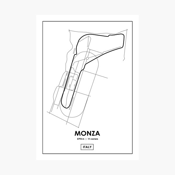 Item preview, Mapa de la pista de Monza, Italia designed and sold by andreanastasio.