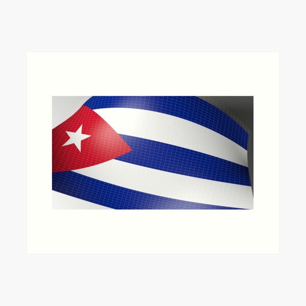 Aperçu de l'œuvre Drapeau de Cuba - illustration de rendu 3D créée et vendue par carlotoffolo.