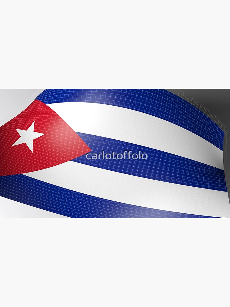 Aperçu 3 sur 3. Impression artistique avec l'œuvre Drapeau de Cuba - illustration de rendu 3D créée et vendue par carlotoffolo.