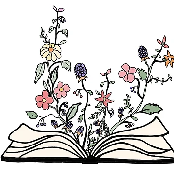 Imagen de la obra flores creciendo de un libro de andilynnf